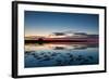 Sunset Blue Hour on the Causeway on Holy Island, Northumberland England UK-Tracey Whitefoot-Framed Photographic Print