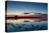 Sunset Blue Hour on the Causeway on Holy Island, Northumberland England UK-Tracey Whitefoot-Stretched Canvas