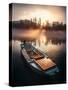 Sunset Boat-Rostovskiy Anton-Stretched Canvas