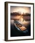 Sunset Boat-Rostovskiy Anton-Framed Giclee Print