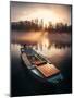 Sunset Boat-Rostovskiy Anton-Mounted Giclee Print