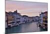 Sunset Boats on Grand Canal, Venice, Italy-Darrell Gulin-Mounted Photographic Print