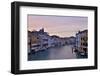 Sunset Boats on Grand Canal, Venice, Italy-Darrell Gulin-Framed Photographic Print