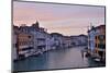 Sunset Boats on Grand Canal, Venice, Italy-Darrell Gulin-Mounted Photographic Print