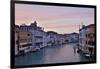Sunset Boats on Grand Canal, Venice, Italy-Darrell Gulin-Framed Premium Photographic Print