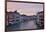 Sunset Boats on Grand Canal, Venice, Italy-Darrell Gulin-Framed Photographic Print