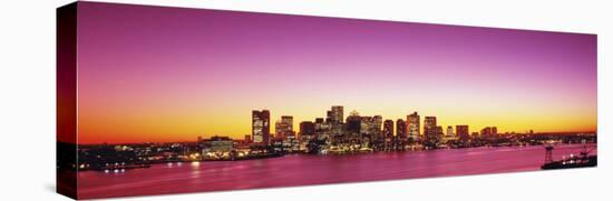 Sunset, Boston, Massachusetts, USA-null-Stretched Canvas