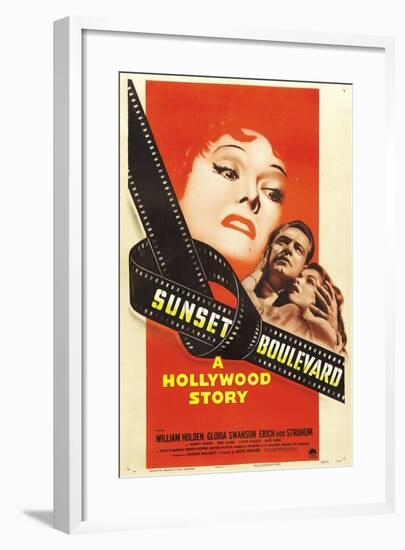 Sunset Boulevard, 1950 "Sunset Blvd." Directed by Billy Wilder-null-Framed Giclee Print