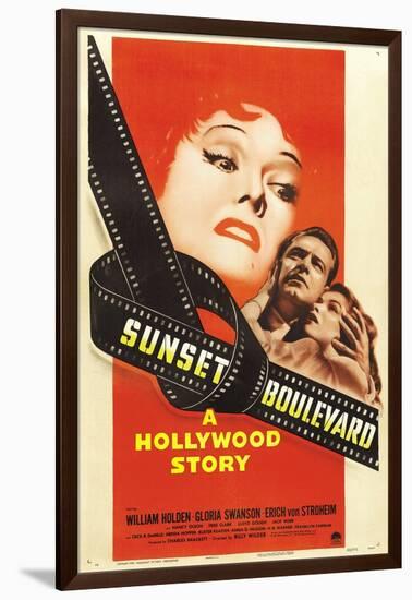 Sunset Boulevard, 1950 "Sunset Blvd." Directed by Billy Wilder-null-Framed Giclee Print