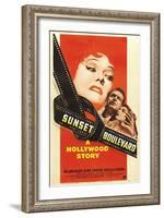 Sunset Boulevard, 1950 "Sunset Blvd." Directed by Billy Wilder-null-Framed Giclee Print