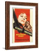 Sunset Boulevard, 1950 "Sunset Blvd." Directed by Billy Wilder-null-Framed Giclee Print