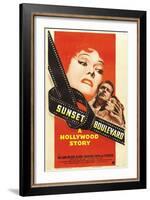 Sunset Boulevard, 1950 "Sunset Blvd." Directed by Billy Wilder-null-Framed Giclee Print