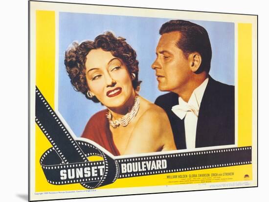 Sunset Boulevard, 1950-null-Mounted Art Print