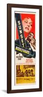 Sunset Boulevard, Gloria Swanson, William Holden, Nancy Olson, 1950-null-Framed Premium Giclee Print