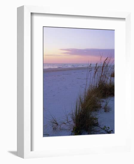 Sunset, Bradenton Beach, Anna Maria Island, Gulf Coast, Florida, USA-Fraser Hall-Framed Photographic Print