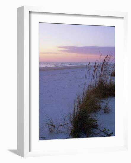 Sunset, Bradenton Beach, Anna Maria Island, Gulf Coast, Florida, USA-Fraser Hall-Framed Photographic Print