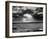 Sunset Breaking on Us Airbase across the East China Sea from Mainland China-Carl Mydans-Framed Photographic Print