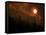 Sunset Breaks Through Smoke of the Hayman Wildfire-null-Framed Stretched Canvas