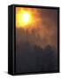 Sunset Breaks Through Smoke of the Hayman Wildfire-null-Framed Stretched Canvas