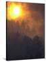 Sunset Breaks Through Smoke of the Hayman Wildfire-null-Stretched Canvas