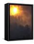 Sunset Breaks Through Smoke of the Hayman Wildfire-null-Framed Stretched Canvas