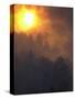 Sunset Breaks Through Smoke of the Hayman Wildfire-null-Stretched Canvas
