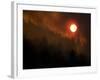 Sunset Breaks Through Smoke of the Hayman Wildfire-null-Framed Photographic Print