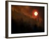 Sunset Breaks Through Smoke of the Hayman Wildfire-null-Framed Photographic Print