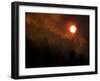 Sunset Breaks Through Smoke of the Hayman Wildfire-null-Framed Photographic Print