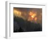 Sunset Breaks Through Smoke of the Hayman Wildfire-null-Framed Photographic Print