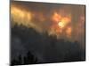 Sunset Breaks Through Smoke of the Hayman Wildfire-null-Mounted Photographic Print
