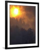 Sunset Breaks Through Smoke of the Hayman Wildfire-null-Framed Photographic Print