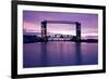 Sunset, Bridge and Two Lighthouses-benkrut-Framed Photographic Print