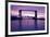 Sunset, Bridge and Two Lighthouses-benkrut-Framed Photographic Print