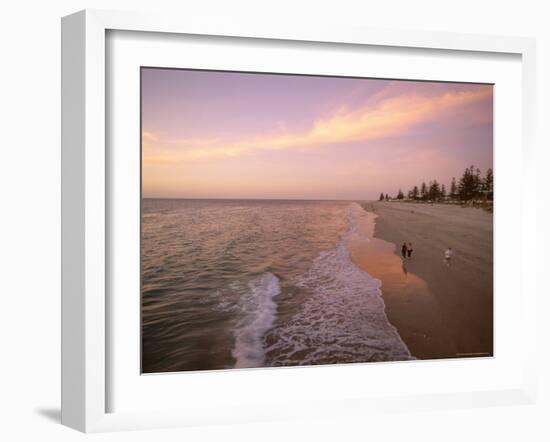 Sunset, Brighton Beach, Adelaide, South Australia, Australia-Neale Clarke-Framed Photographic Print