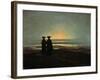 Sunset (Brother), Between 1830 and 1835-Caspar David Friedrich-Framed Giclee Print