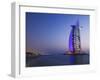 Sunset, Burj Al Arab Hotel, Dubai, United Arab Emirates, Middle East-Amanda Hall-Framed Photographic Print