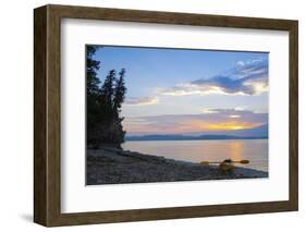 Sunset by the Beach-Orah Moore-Framed Art Print