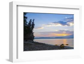 Sunset by the Beach-Orah Moore-Framed Art Print