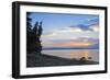 Sunset by the Beach-Orah Moore-Framed Art Print