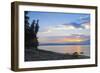 Sunset by the Beach-Orah Moore-Framed Art Print