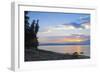 Sunset by the Beach-Orah Moore-Framed Art Print