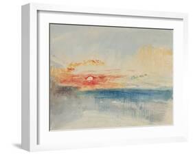 Sunset, C.1845-J. M. W. Turner-Framed Giclee Print