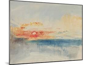 Sunset, C.1845-J. M. W. Turner-Mounted Giclee Print