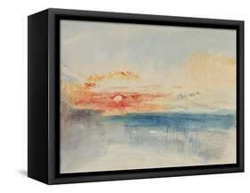 Sunset, C.1845-J. M. W. Turner-Framed Stretched Canvas