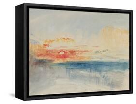 Sunset, C.1845-J. M. W. Turner-Framed Stretched Canvas