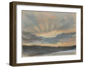 Sunset, c.1850-Ferdinand Victor Eugene Delacroix-Framed Giclee Print