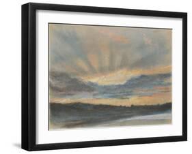 Sunset, c.1850-Ferdinand Victor Eugene Delacroix-Framed Giclee Print