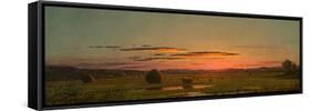 Sunset, C.1880 (Oil on Canvas)-Martin Johnson Heade-Framed Stretched Canvas