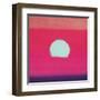 Sunset, c.1972 40/40 (fuchsia)-Andy Warhol-Framed Art Print